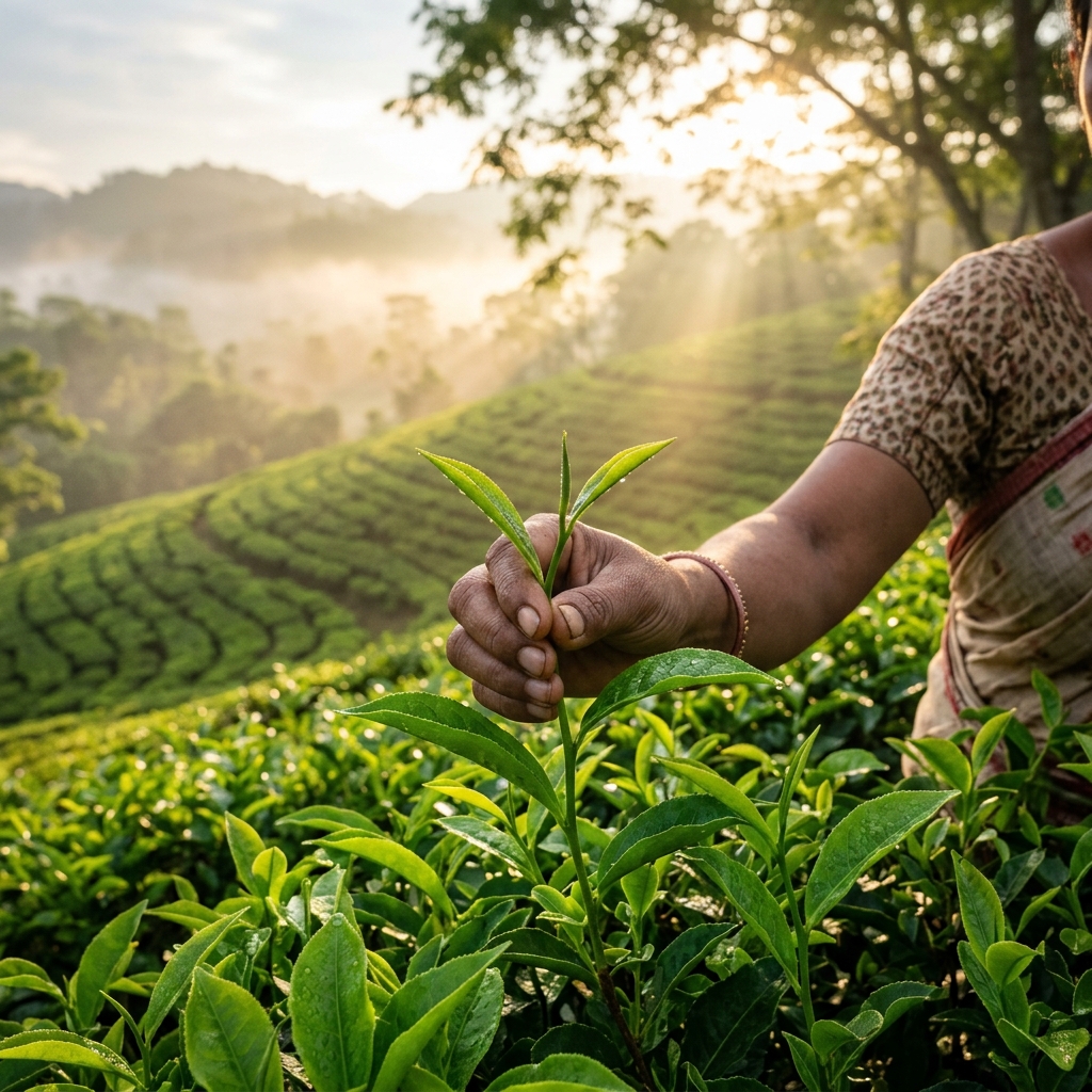 Assam Tea Garden Harvesting